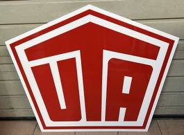 UTA Tankstellen Aluminium-Schild 80`s